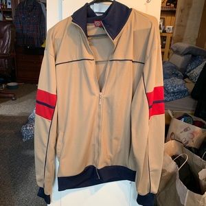 (L) Tan/Red/Blue Zipup by Whispering Smith